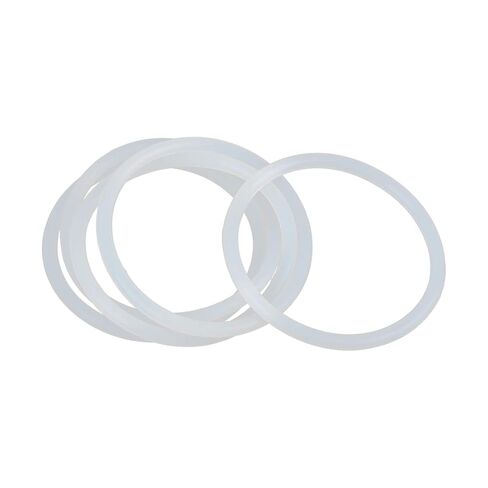 Silicone O-Rings, 65mm OD 57mm ID 4mm Width VMQ Seal Gasket for Compressor Valves Pipe Repair, White, Pack of 5 in Saudi Arabia