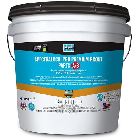 LATICRETE SPECTRALOCK PRO Premium® Durable Stain Proof High Performance East to Use Non Sag Epoxy Tile Grout AB Full Unit/Requires 9 LB Part C Carton in Saudi Arabia