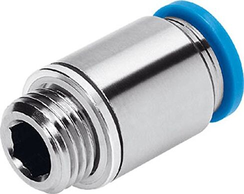 Festo 186112 QS-G1/4-10-I تركيب بالضغط، لمسة نهائية من النيكل، 6.7 مم القطر الداخلي الحد الأدنى لمتطلبات الطلب 10 / الطلب بمضاعفات 10 in Kuwait