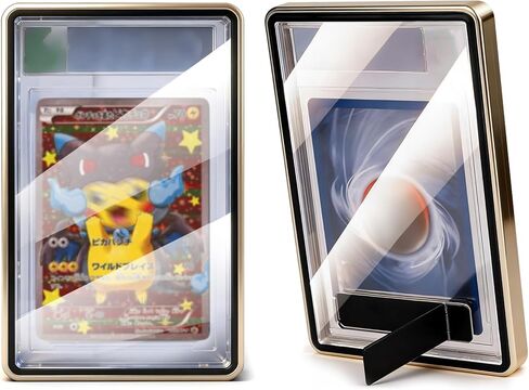 The Collector's Hubs Magnetic Slab Protector for PSA & CGC Graded Sport Trading Cards,Built-in Stand for Display& Protection,UV-Resistant Tempered Glass Slab Guard & Display Holder (Red) in Saudi Arabia