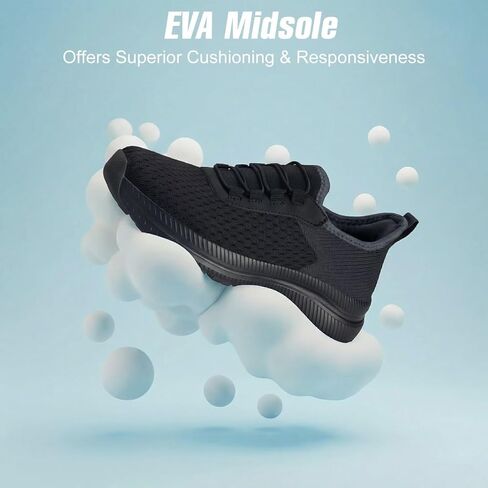 ZYEN Women's Slip-On Walking Running Shoes Lightweight Breathable Mesh Sneakers with Non-Slip EVA Sole for Gym, Workout & Casual Daily Wear in Saudi Arabia