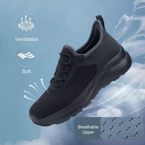 ZYEN Women's Slip-On Walking Running Shoes Lightweight Breathable Mesh Sneakers with Non-Slip EVA Sole for Gym, Workout & Casual Daily Wear in Saudi Arabia