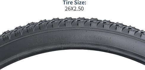 YUNSCM 2-PCS 26" Mountain Bike Tires 26x2.50/64-559 Compatible with Off Road Bike 26x2.5 26 x 2.50 Bike Bicycle Tires (Y-1300) in Saudi Arabia