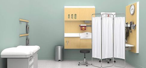 شاشة خصوصية طبية من Omnimed مكونة من 3 ألواح/شاشة خصوصية محمولة مثالية في أي مكان يلزم فيه مقسم للغرفة في المستشفيات والمختبرات والمدارس in Saudi Arabia