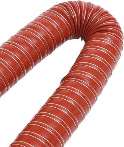 Silicone Ducting Hose Steel Wire Reinforced Flexible Duct Fire Retardant for Industrial Fume Extraction Extractor Fan Dryer Vent(3.2cm,300cm) in Saudi Arabia