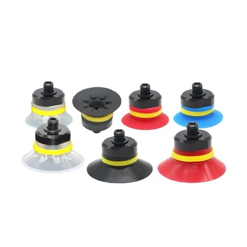 1 قطعة الذراع الميكانيكية كوب شفاط المكنسة الكهربائية VF20-M5M VF25-M5M سيليكون شفط فوهة كوب الشفط الصناعي (VF20S-M5M أسود) in Kuwait