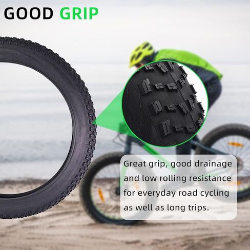 26 x 4.0/26 x 4.9 Inch Fat Tire Bike with Inner Tubes Kit:Replacement Adult Electric Bike Tire and Folding Inner Tube Set Compatible Wide Mountain Snow Tires,2 Pcs in Saudi Arabia