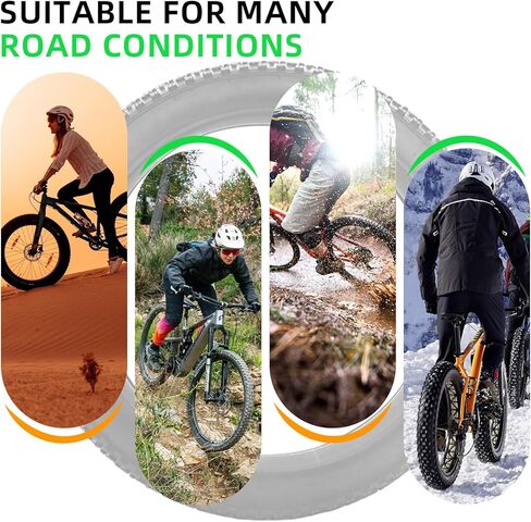26 x 4.0/26 x 4.9 Inch Fat Tire Bike with Inner Tubes Kit:Replacement Adult Electric Bike Tire and Folding Inner Tube Set Compatible Wide Mountain Snow Tires,2 Pcs in Saudi Arabia