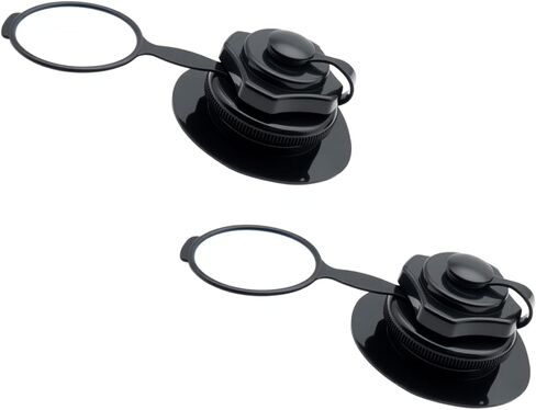2 Set Inflatable Boat Air Valve Black Plastic Air Valve Towable Tube Plug with Base for Most Inflatable Boat Kayak (24 mm) in Saudi Arabia