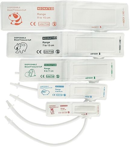 جهاز مراقبة ضغط الدم البيطري، سوار BP للكلاب/القطط، الحيوانات الأليفة New5Size - مناسب للعيادات البيطرية والاستخدام المنزلي، يناسب جميع الحيوانات الأليفة تمامًا (6-11 سم (2.36-4.33 بوصة)) in Kuwait