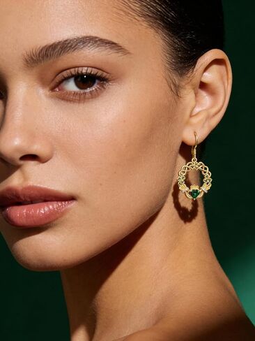 Claddagh Earrings for Women Celtic Knot Shamrock Irish Earrings 14k Gold Plate Ireland Irish Jewelry for Women St Patricks Day Gifts in Saudi Arabia