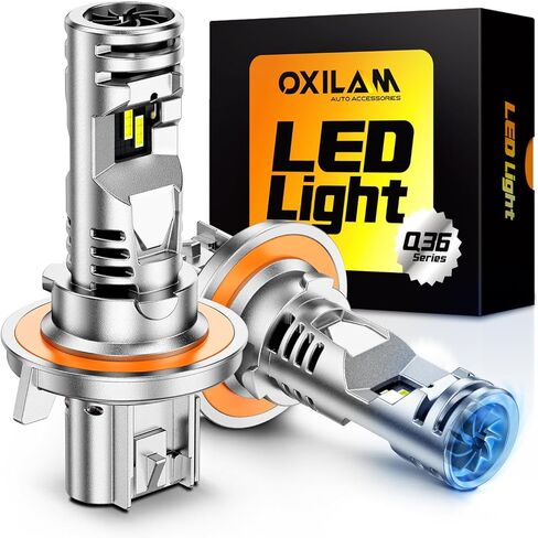 مجموعة مصابيح الإضاءة OXILAM H11 9005، 70000 لومن 900% أكثر سطوعًا 6500 كلفن ضوء أبيض بارد، H11-H9-H8 9005-HB3 استبدال هالوجين ضوء الضباب DRL مقاس 1:1، تصميم لاسلكي، IP68 مقاوم للماء، حزمة من 4 in Kuwait