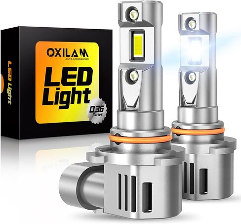 مجموعة مصابيح الإضاءة OXILAM H11 9005، 70000 لومن 900% أكثر سطوعًا 6500 كلفن ضوء أبيض بارد، H11-H9-H8 9005-HB3 استبدال هالوجين ضوء الضباب DRL مقاس 1:1، تصميم لاسلكي، IP68 مقاوم للماء، حزمة من 4 in Kuwait