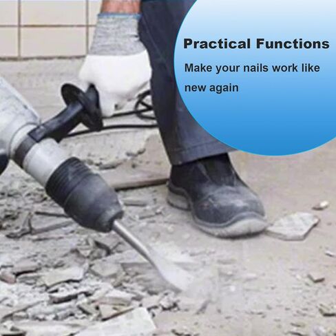 لقمة مطرقة هوائية، 1 بوصة OD × 18 بوصة لقم مطرقة هواء طويلة، أداة هوائية ساق 0.401 بوصة مناسبة لمطرقة الهواء، سبائك فولاذ Cr-Mo in Kuwait