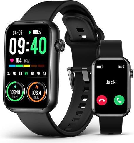 Smart Watch Fitness Tracker (Answer/Make Call), 24/7 Heart Rate Spo2 Blood Pressure Monitor Sleep Tracker, 114 Sports Modes Pedometer Calorie Step Tracker, Waterproof Activity Tracker for Women Men in Saudi Arabia