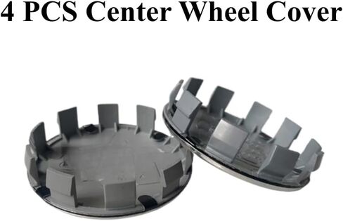 68mm Snap-On Wheel Center Caps 4-Pack - ABS Chrome Hub Covers for German Luxury Brand Cars X Models & Sedans | Waterproof & Anti-Theft Fitment (Blue White) in Saudi Arabia