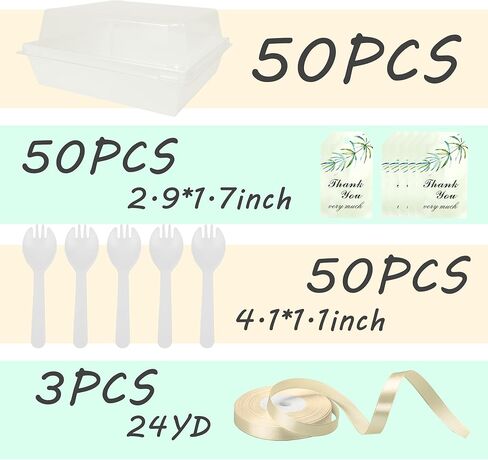 50 PCS Charcuterie Boxes with Clear Lids, 5.3 * 5 * 2.5 Inches Paper Bakery Box To Go Food Containers for Desserts, Sandwich, Cookies, Cake Slice, Strawberries in Saudi Arabia