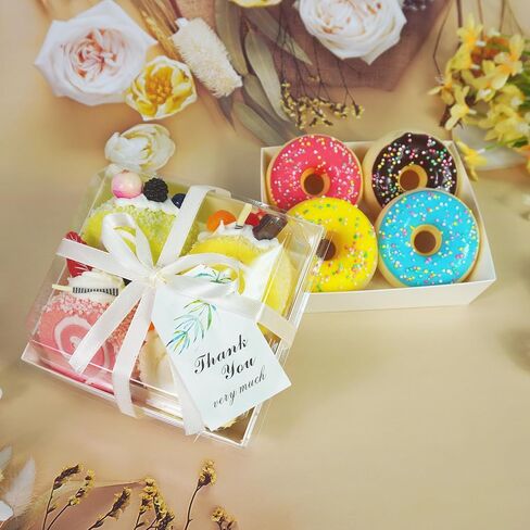 50 PCS Charcuterie Boxes with Clear Lids, 5.3 * 5 * 2.5 Inches Paper Bakery Box To Go Food Containers for Desserts, Sandwich, Cookies, Cake Slice, Strawberries in Saudi Arabia