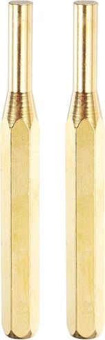 HARFINGTON 2 قطعة خرامة نحاسية 1/4 "غير قابلة للتشويه دبوس محرك لكمة محاذاة أسطواني اللكمات لإصلاح الساعات والمجوهرات والحرف اليدوية in Saudi Arabia