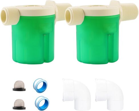 2Pcs Automatic Water Level Control Valve - Inside Type, Float Valve for Water Tank, Solar Energy, Auto Pot, Aquarium (3/4" Side) in Saudi Arabia