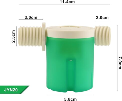 2Pcs Automatic Water Level Control Valve - Inside Type, Float Valve for Water Tank, Solar Energy, Auto Pot, Aquarium (3/4" Side) in Saudi Arabia