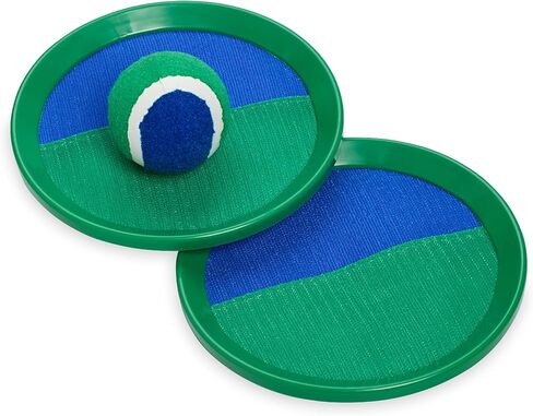 Life is Good Toss and Catch Ball Set (Pink/Green), Enjoy Family Outdoor Games with 2 Paddles, 2 Balls & 1 Carry Bag, No-Setup 2-Player Paddle Game for Beach, Backyard, Park & Travel Fun in Saudi Arabia