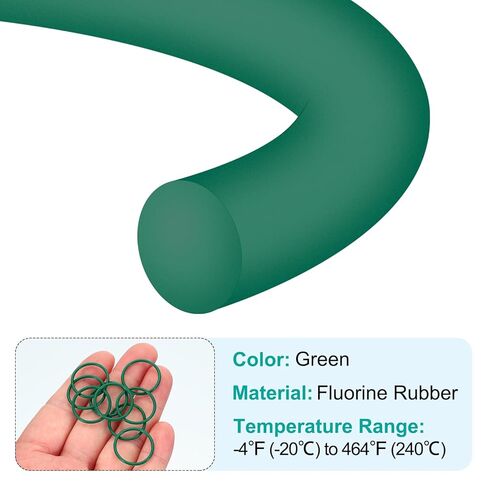 PATIKIL Fluorine Rubber O-Ring 20mm OD 17mm ID 1.5mm Width, 50Pcs Metric FKM Sealing Gasket Replacement for Seal Plumbing and Faucet Hose Machinery Plumbing Valves, Green in Saudi Arabia
