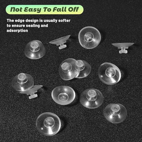 30Pcs 20mm/0.79" Furniture Desk Glass Transparent Anti-Collision Suction Cups Small Rubber Suction Cups for Glass Table Tops, Furniture, Desk, Bumper Protection Without Hooks in Saudi Arabia