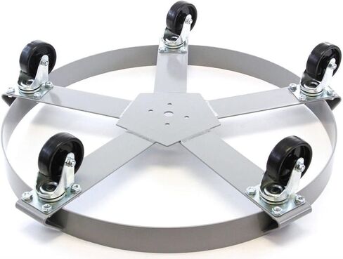2 Drum Dolly 55 Gal 5 Wheel Swivel Casters Heavy Steel Frame Easy Roll 1250 lbs in Saudi Arabia