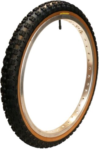 Tioga 20" x 2.125" Comp 3 Retro Yellow Label BMX Bicycle skinwall tire - Black in Saudi Arabia