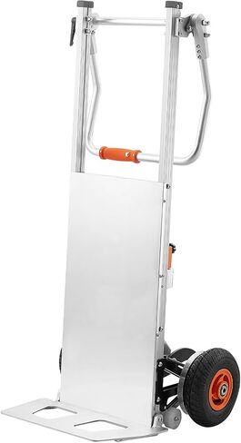 VEVOR Electric Stair Climbing Dolly, 440lbs Capacity Electric Stair Climbing Hand Trucks with 157.5in Rope & Folding Handle, Heavy Duty Stair Climber for Warehouse Logistics, Moving Furniture(Silver) in Saudi Arabia