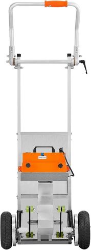 VEVOR Electric Stair Climbing Dolly, 440lbs Capacity Electric Stair Climbing Hand Trucks with 157.5in Rope & Folding Handle, Heavy Duty Stair Climber for Warehouse Logistics, Moving Furniture(Silver) in Saudi Arabia