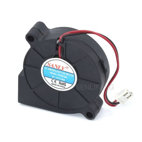 New for 12V 0.06A 0.72W 5cm 5015 50x50x15mm SF5015SL 2PIN Industrial Blower for Humidifier Cooling Fan in Saudi Arabia