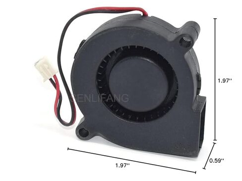 New for 12V 0.06A 0.72W 5cm 5015 50x50x15mm SF5015SL 2PIN Industrial Blower for Humidifier Cooling Fan in Saudi Arabia