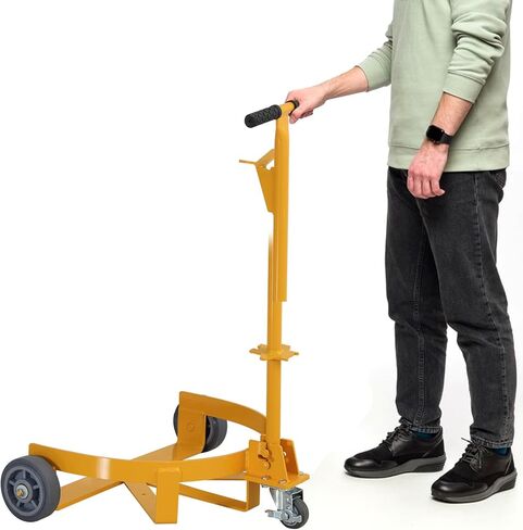 55-Gallon Drum and Garbage Can Dollies - 2000 Pound Trash Can Dolly Swivel Casters Wheel Steel Frame Cart Non Tipping Hand Truck Capacity in Saudi Arabia