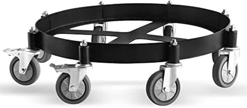 55-Gallon Drum and Garbage Can Dollies - 2000 Pound Trash Can Dolly Swivel Casters Wheel Steel Frame Cart Non Tipping Hand Truck Capacity in Saudi Arabia