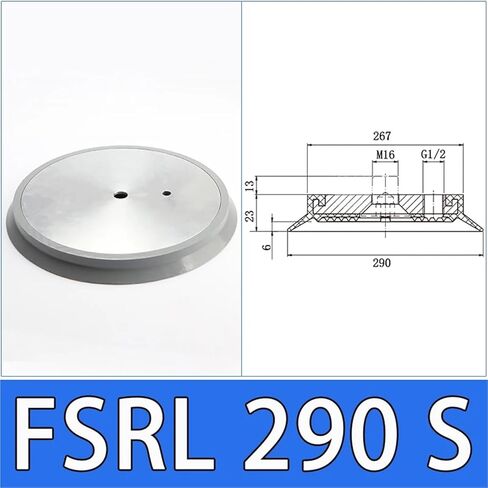 كأس شفط سيليكون صناعي، 170/230/290 مم قابض فراغ عالي التحمل للذراع الآلي والأتمتة (FSRL-290-S) in Kuwait