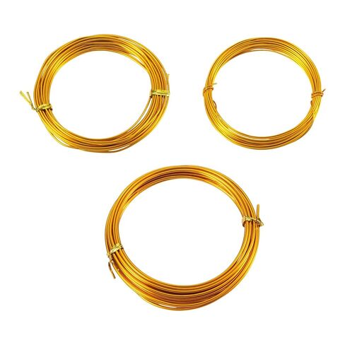 3 Rolls Round Aluminum Wire 18/15/12 Gauge Bendable Metal Craft Wire Flexible Craft Wiring for DIY Crafting Beading Jewelry Making Sculpting Armature Artistic Floral Garden Wrapping,Sliver in Saudi Arabia
