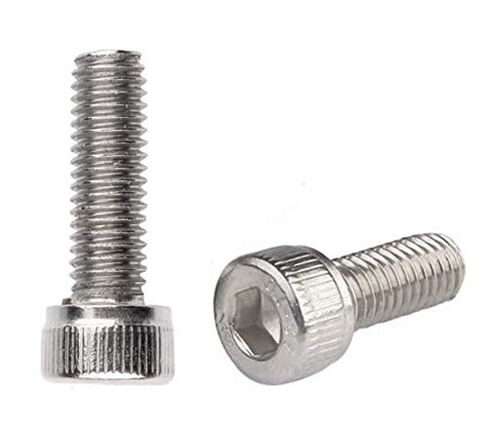 M4x20 Socket Head Cap Screws Metric, Allen Socket Drive, Stainless Steel 304, Full Thread, Bright Finish, Machine Thread (50 Pcs) in Saudi Arabia
