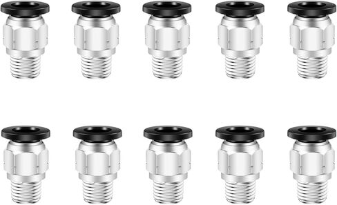 3/8 Push to Connect Fittings,CEKER 3/8 Inch Od Tube to 1/8" NPT Male Thread Air Line Quick Connect Fitting for Air Ride Air Horn Air Compressor 2Pack in Saudi Arabia