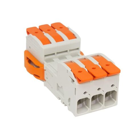 Female plug; Push-in CAGE CLAMP with operating lever; AWG 18 - 4; Locking levers; Pin spacing 10.16 mm; 3-pole in Saudi Arabia