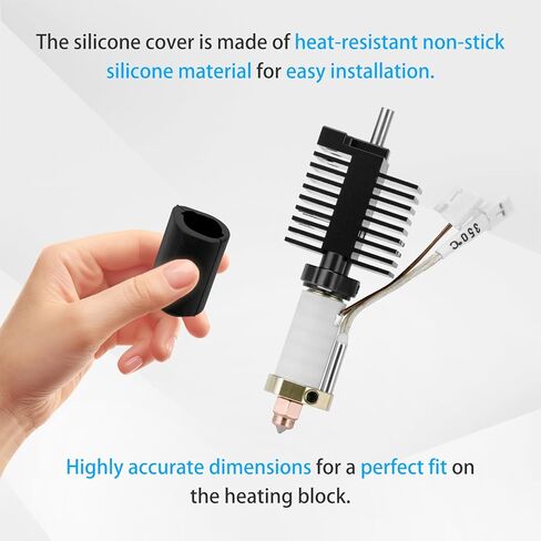 K2 Plus Combo Silicone Socks, olzzdda 3d Printer Hotend 6 Pcs Silicone Cover, Heating block Heat Insulation Cover, K2 Plus Accessories 3D Printer Heater Block Cover for K2 Plus in Saudi Arabia