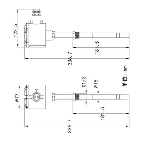 Stainless Steel Tube Temperature Sensor Metal Temperature and Humidity Industrial Grade Humidity Transmitter(-40-80 0-5V) in Saudi Arabia