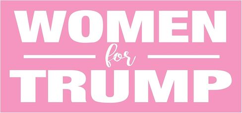 ملصق Women for Trump - ملصق ممتص الصدمات للنافذة مقاس 3.5 بوصة × 7.5 بوصة Trump 2024 MAGA in Kuwait