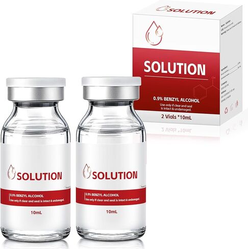 10ml 2 Pack Solution in Sample Bottle, Shatterproof Glass Vials in Saudi Arabia