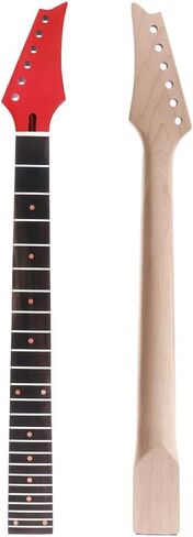Electric Guitar Neck for Ib Style, 25.5 Inch Maple Wood with Rosewood Fingerboard, 24 Frets, Natural Wood Finish, Right-Handed Replacement Parts in Saudi Arabia