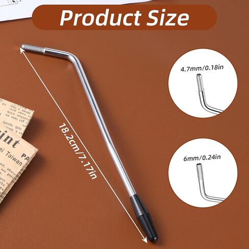 2 Pcs Whammy Bar, 5mm/6mm Thread Tremolo Arm, Metal Whammy Bar for Electric Guitar in Saudi Arabia