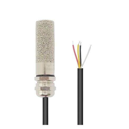 مستشعر درجة الحرارة والرطوبة مسبار سلك معدني مكثف رقمي بطول 1 متر مخرج I2C (SHTC3 Style A) in Kuwait