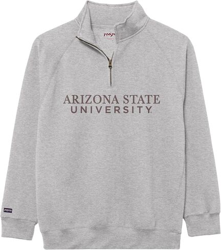 JanSport NCAA Officially Licensed Rival Quarter Zip Sweatshirt, Long Sleeve Unisex, Cotton-Polyester Blend, Stand-Up Collar in Saudi Arabia