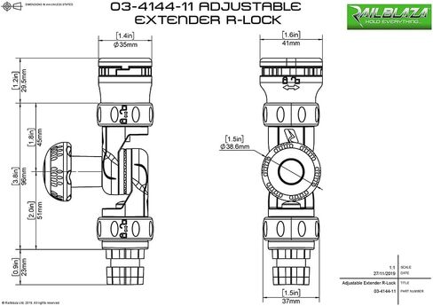RAILBLAZA Adjustable Extender in Saudi Arabia